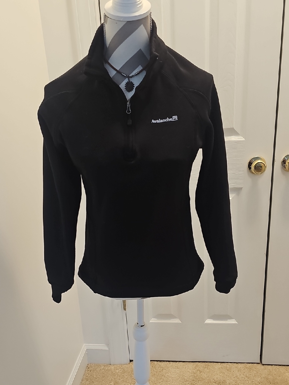 Avalanche Black Half-Zip Fleece Pullover